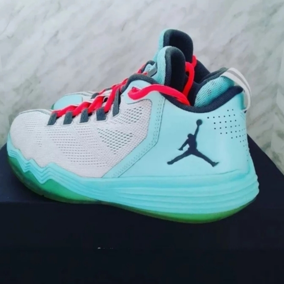 Nike Air Jordan Shoes CP3 IX 9 AE GS 3.5Y Womens sz 5 platinum turquoise 833911- - Picture 4 of 6
